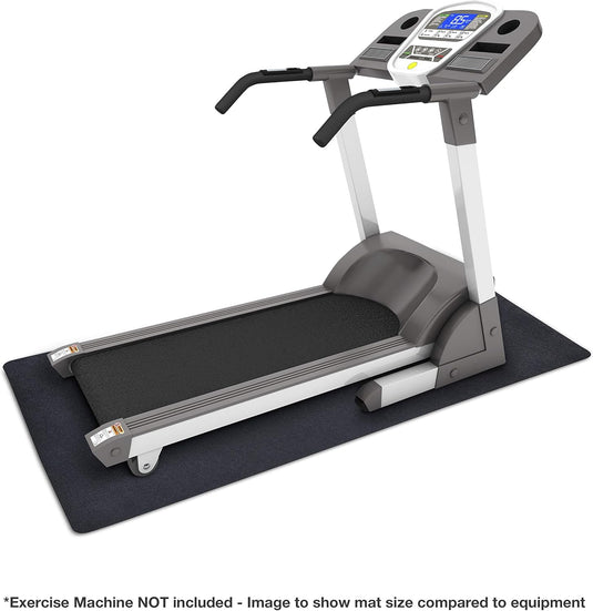 Fitnessapparatuurmat zwart