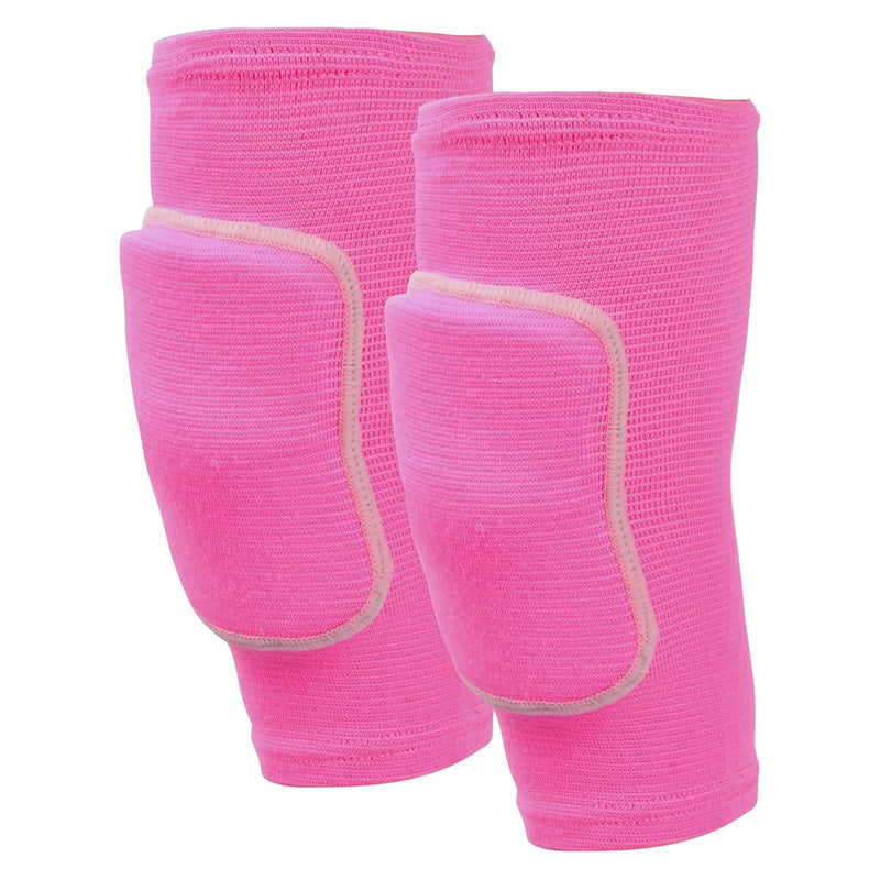 Laad afbeelding in Galerijviewer, Elastische volleybal kniebeschermers met dikke spons - 1 paar - roze - maat M
