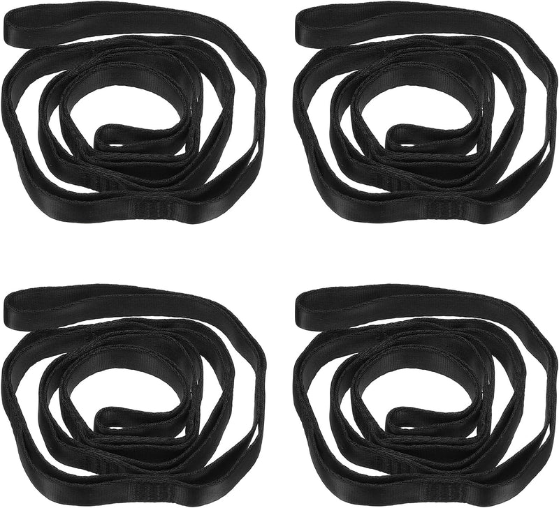 Załaduj obraz do przeglądarki galerii, Regulowane pasy do podwieszania, 4 sztuki, 180 x 2 cm, z nylonu, z 8 pętlami – łańcuchy daisy chain – joga aerial
