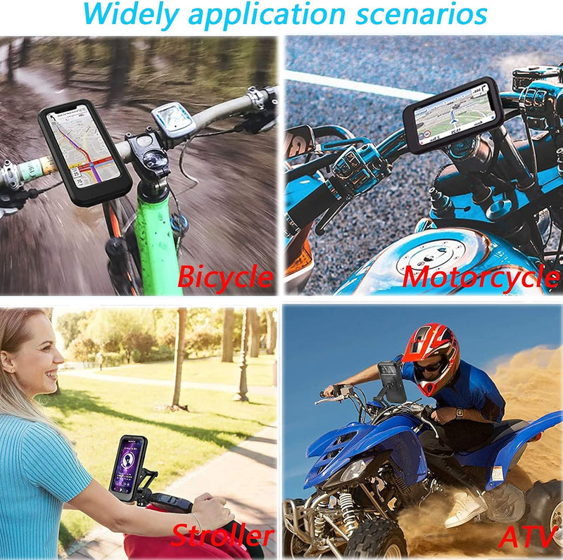 Load image into Gallery viewer, Fiets mobiele telefoonhouder motorfiets universele houder fiets waterdicht touchscreen met 360° draaibare outdoor fietshouder telefoonhouder telefoonhouder voor smartphones tot 6,7 inch
