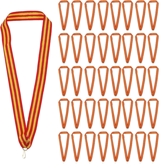 Medaille neklinten 100 stuks 43 x 2,2 cm met klikclips – award linten – sport accessoires