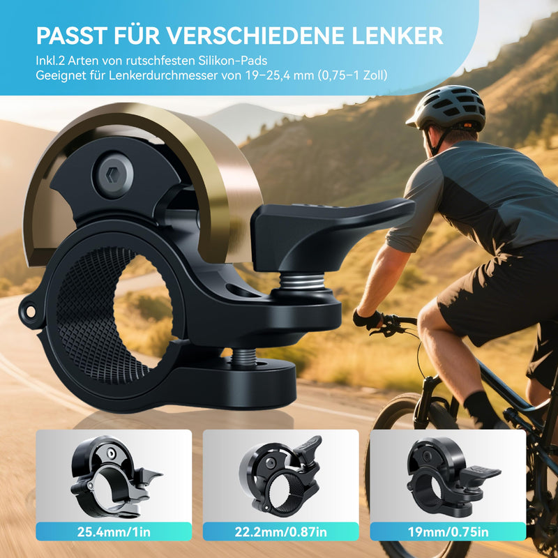 Chargez l'image dans la visionneuse de la galerie, Fietsklingel voor stuur 19-25,4 mm luid en waterbestendig blauw – fietsbel – fietsklingel

