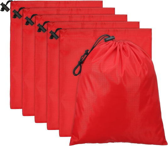 Opbergzakken met trekkoord 35 x 40 cm 6 stuks – waterbestendige reiszakken