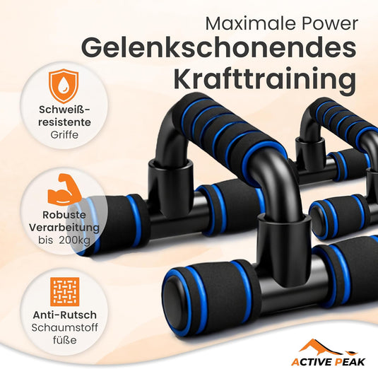 Fitness trainingsset 7-in-1 met ab roller push-up bars en springtouw – fitness set – thuis trainen