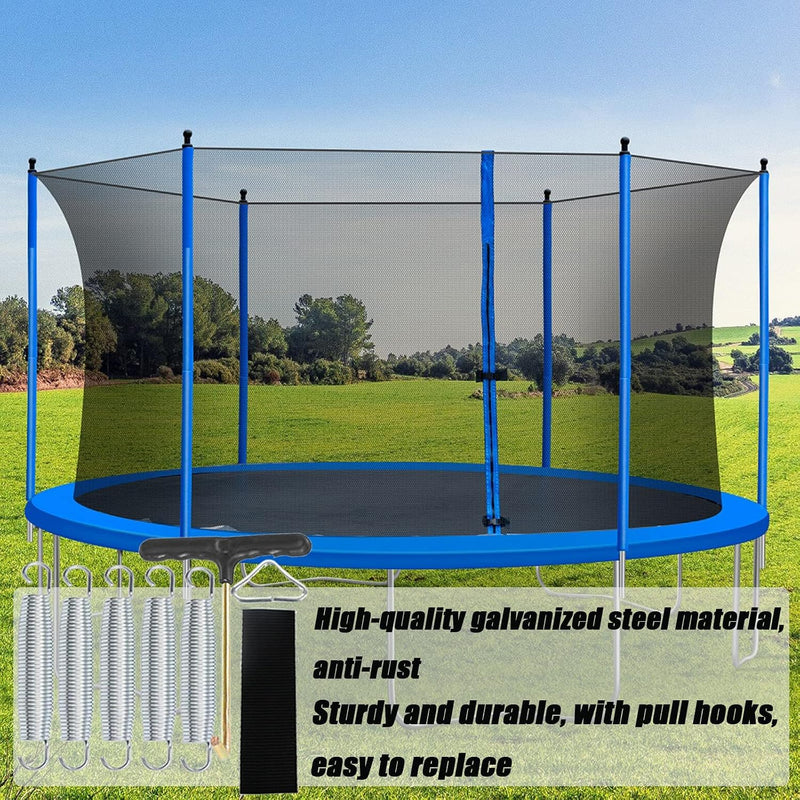 Chargez l'image dans la visionneuse de la galerie, Trampolineveren 5 stuks 147 mm met veertrekker en driehoeksgesp – vervangingsveren – trampoline accessoires

