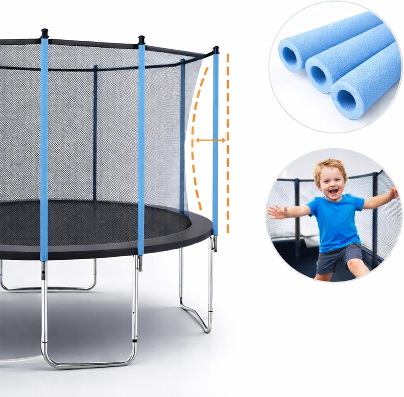 Załaduj obraz do przeglądarki galerii, Trampoline stangbescherming 8 stuks 180 cm van PE-schuim – schuimbuizen – trampoline accessoires
