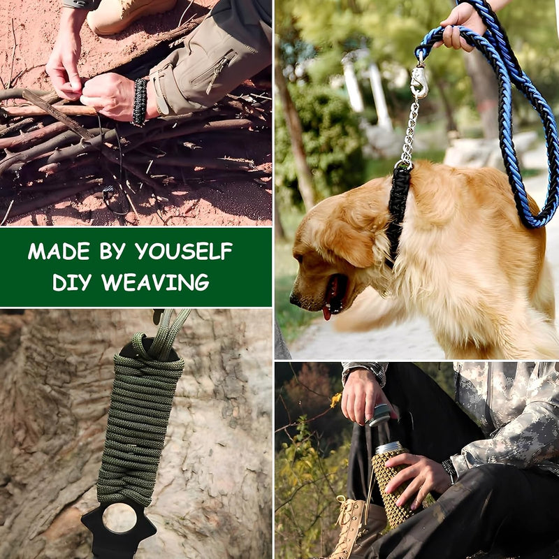 Laden Sie das Bild in Galerie -Viewer, Paracord touw 4 stuks – 4 mm x 10 m – 9-kern nylon koord voor camping, wandelen, handwerken en outdoor – 4 kleuren
