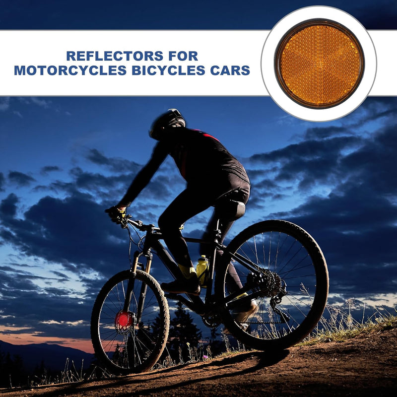 Carica immagine in Galleria Viewer, Ronde reflectoren 2 stuks met M6 schroefbevestiging – veiligheidsreflectoren – fiets aanhanger accessoires
