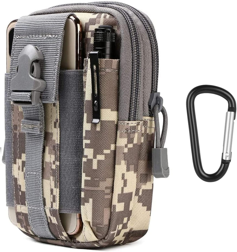 Laad afbeelding in Galerijviewer, flintronic Tactische Heuptassen, Molle EDC Pouch, Outdoor Heuptas+Haak, Utility Gadget Riemtas met Mobiele Telefoon Holster voor Sport, Wandelen, Kamperen, Reizen-Zwart
