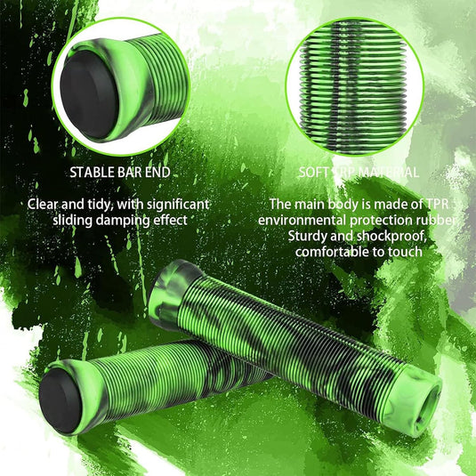 Ergonomische fietshandvatten 20-22 mm met einddoppen