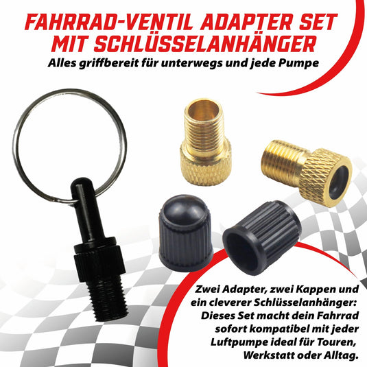 Fietsventiel adapter set 15-delig voor Presta Dunlop en Schrader – ventieladapter – fietsaccessoires