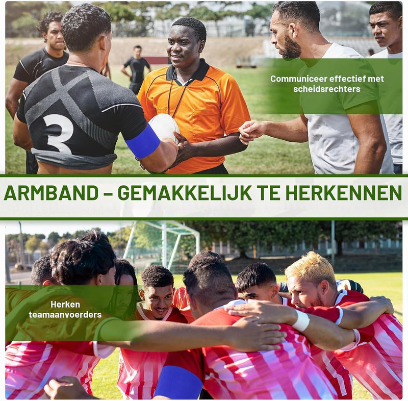 Chargez l'image dans la visionneuse de la galerie, Aanvoerdersbanden 11 stuks verstelbaar 33 x 7 cm – captain armbanden – voetbal accessoires
