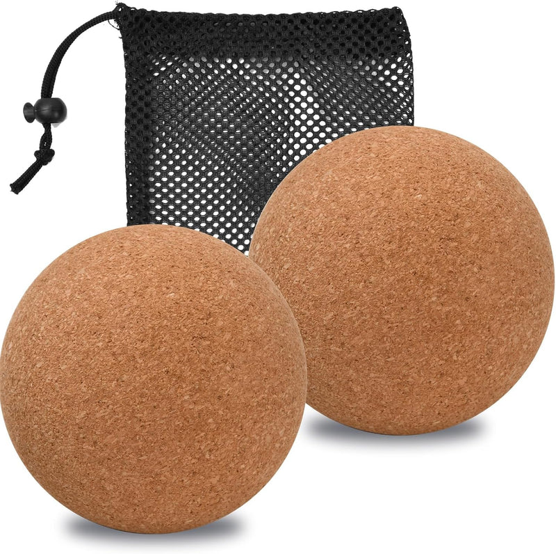 Laad afbeelding in Galerijviewer, Kurk massageballen set van 2 stuks 6 cm
