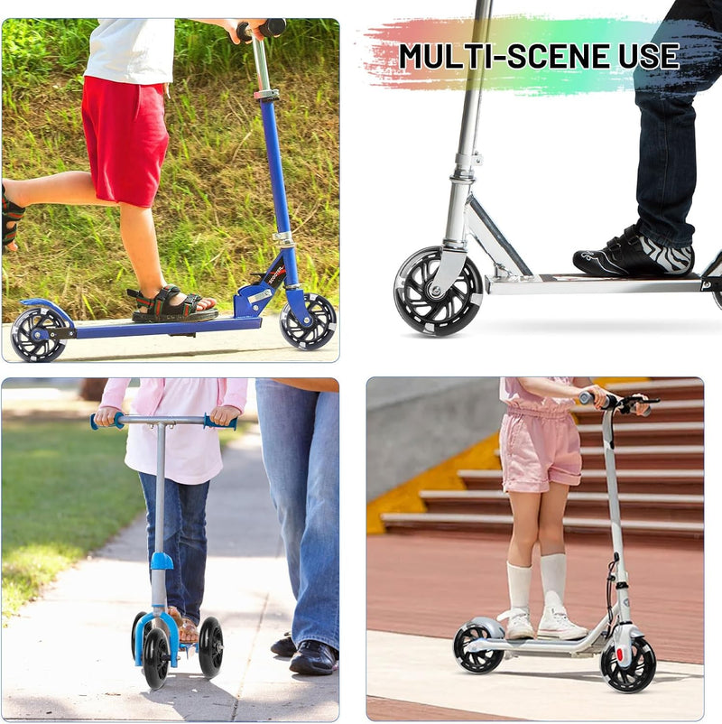 Load image into Gallery viewer, DBREAKS Lichtgevende stuntstep, wielen met ledverlichting, 100 mm, ABEC, 9 kogellagers, hardheid 88A, geschikt voor alle scooters (zwart)
