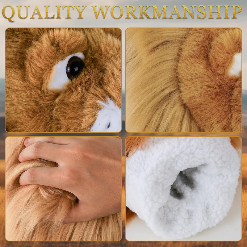 Load image into Gallery viewer, Golfclubhoes leeuw voor driver en wood, pluche headcover, golfcadeau
