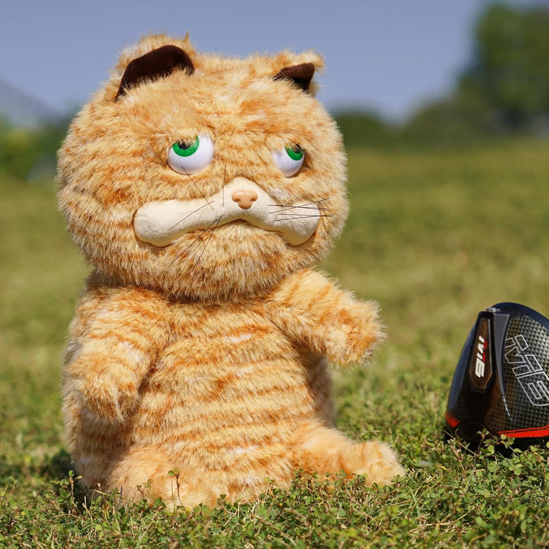 Load image into Gallery viewer, Pluche golfclub beschermhoes met grappig kattenontwerp voor drivers tot 460cc – katten headcover – golfcadeau
