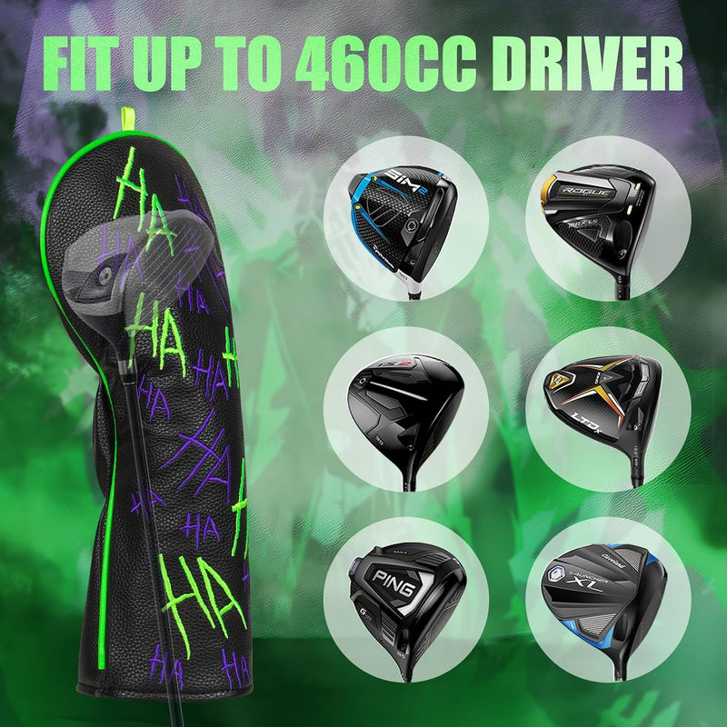 Laden Sie das Bild in Galerie -Viewer, Golf-Putter-Schutzhülle für DF3-Mallet-Putter mit HAHA-Stickerei und Magnetverschluss – Putterhülle – Golfzubehör
