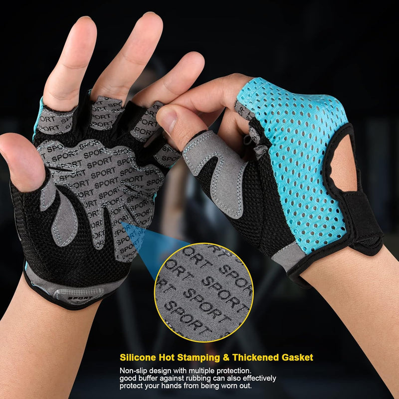 Laden Sie das Bild in Galerie -Viewer, Gymhandschoenen met antislip grip en padding
