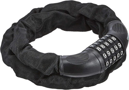 Fietskettingslot met 5-cijferig cijferslot 97,2 cm zwart – Fietsslot – Kettingslot