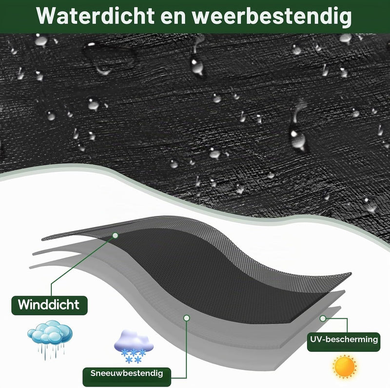 Load image into Gallery viewer, Waterdicht afdekzeil 2 x 6 meter 120 g/m² met ogen – PE dekzeil – beschermzeil
