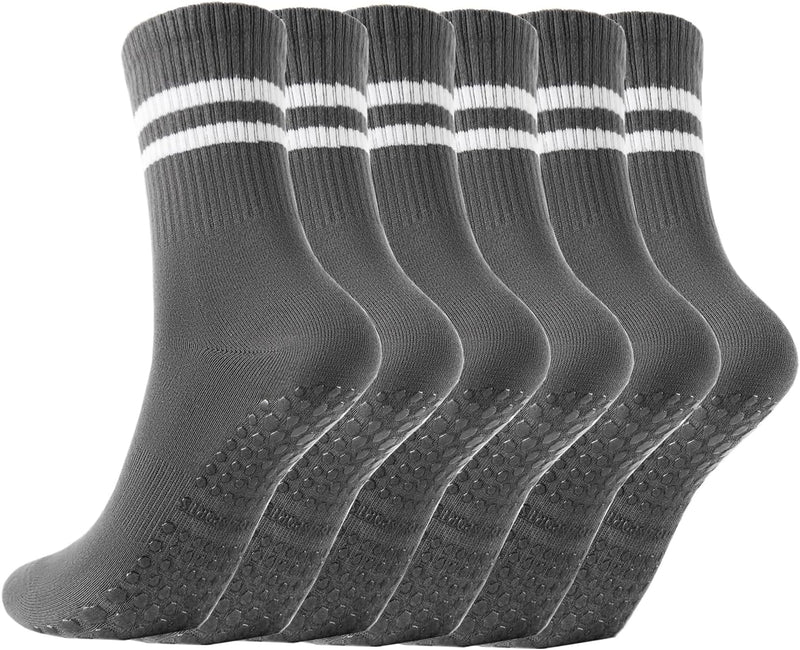 Laad afbeelding in Galerijviewer, Pilates antislip sokken 3 paar met siliconen grip – yoga sokken – fitness sokken
