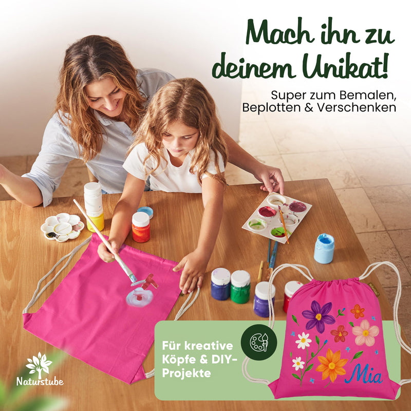 Load image into Gallery viewer, Katoenen gymtas naturel met trekkoord 140 g/m² – sporttas – rugzak
