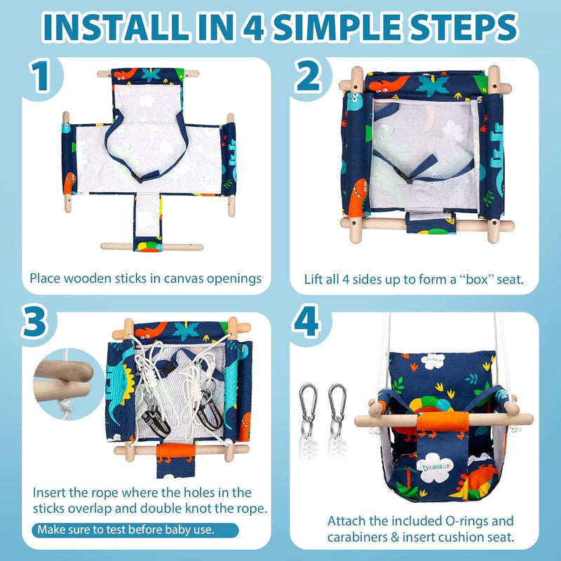 Load image into Gallery viewer, Climbing rope swing for children – with platforms, disc seat, and adjustable rope
