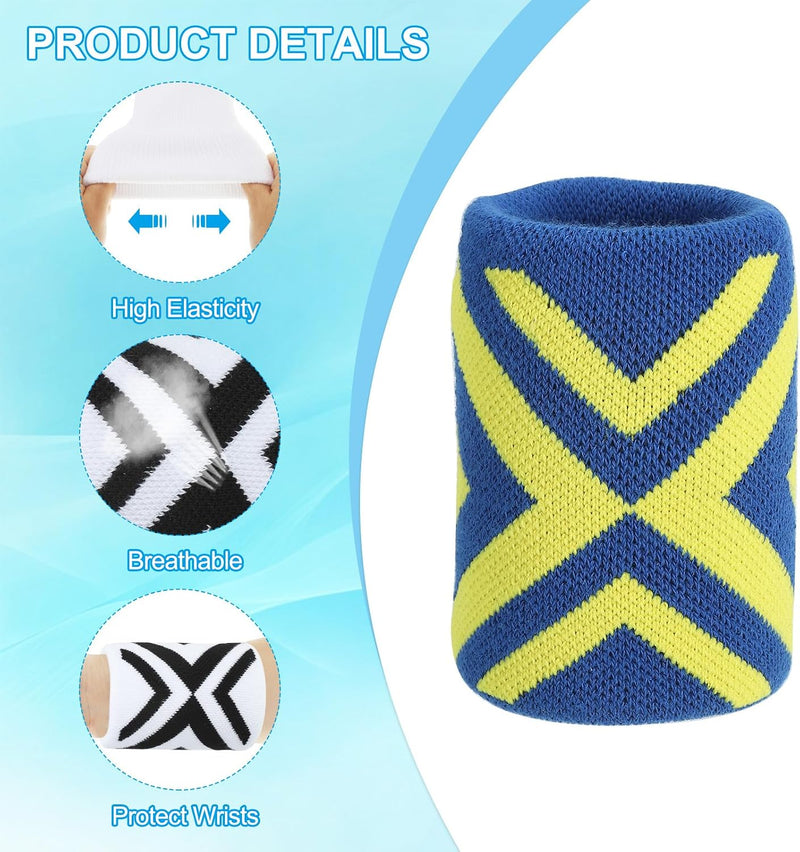 Laad afbeelding in Galerijviewer, Sport polszweetbanden 2 stuks voor dames en heren – absorberende polsbandjes – fitness accessoires
