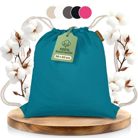 Katoenen gymtas naturel met trekkoord 140 g/m² – sporttas – rugzak