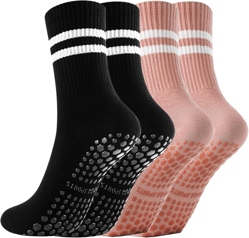 Laad afbeelding in Galerijviewer, Pilates antislip sokken 3 paar met siliconen grip – yoga sokken – fitness sokken
