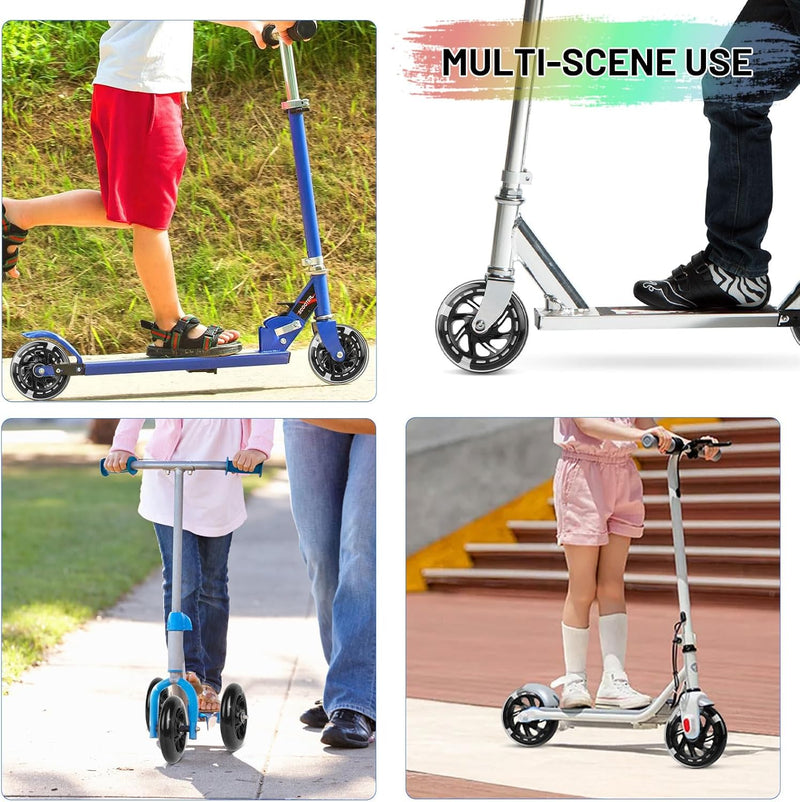 Load image into Gallery viewer, DBREAKS Lichtgevende stuntstep, wielen met ledverlichting, 100 mm, ABEC, 9 kogellagers, hardheid 88A, geschikt voor alle scooters (zwart)
