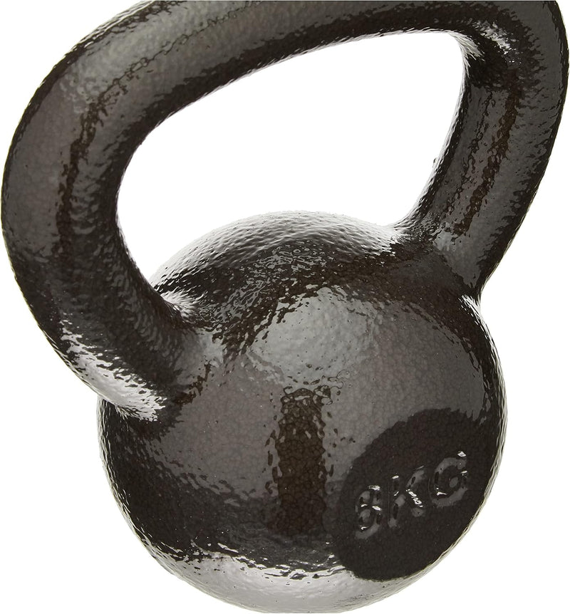 Laad afbeelding in Galerijviewer, Amazon Basics Cast-Iron Kettlebell, 17.6 pound (8 kg), Black
