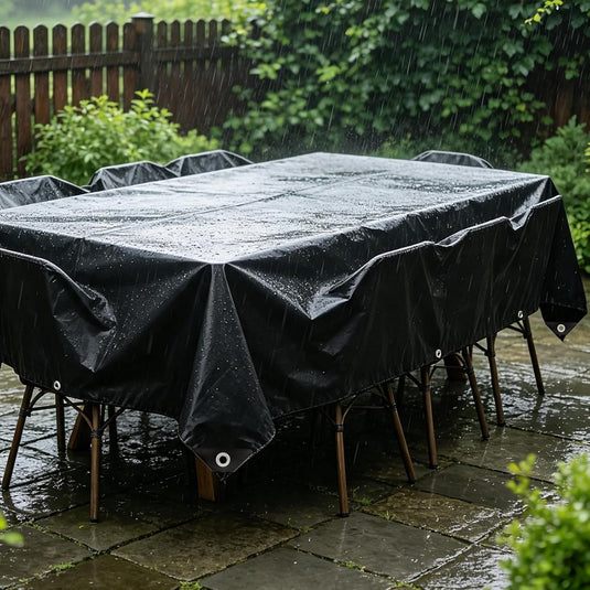Waterdicht afdekzeil 2 x 5 meter 180 g/m² met versterkte randen – dekzeil – beschermzeil