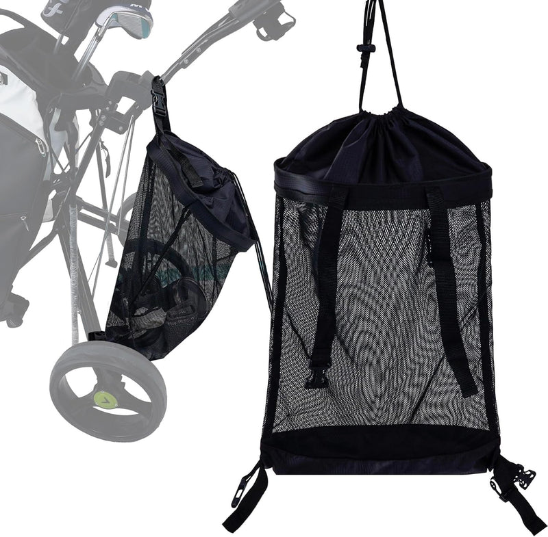 Load image into Gallery viewer, Golfkar opbergtas van stevig polyester met gaas en verstelbare bevestigingsriemen – golfkar organizer – golfopslag

