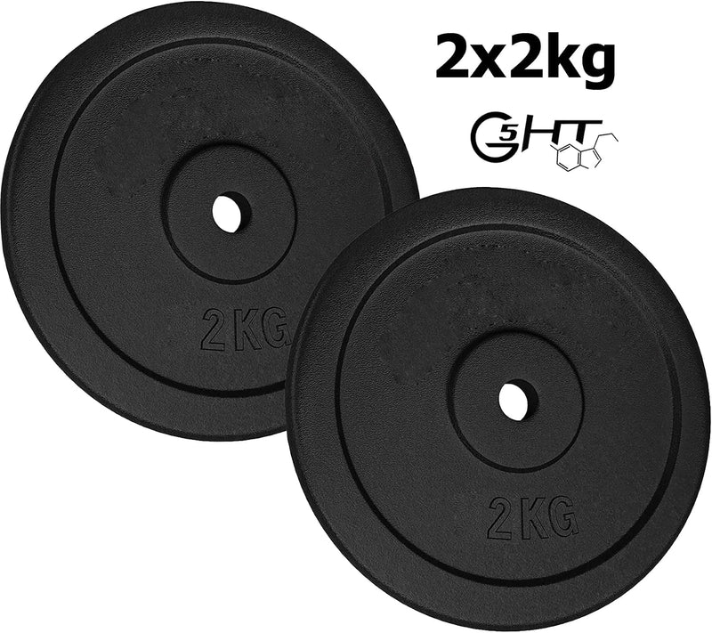 Load image into Gallery viewer, G5 HT SPORT Halterschijven van gietijzer, gatdiameter: 25 mm, voor sportschool en thuisgymnastiek, 0,5 tot 20 kg, voor halters en lange halters
