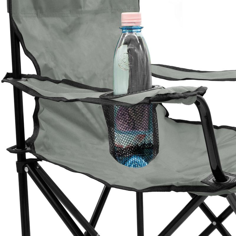 Chargez l'image dans la visionneuse de la galerie, Campingstoelen Opvouwbaar 2 Stuks met Bekerhouder tot 100 kg – Vouwstoel – Kampeerstoel

