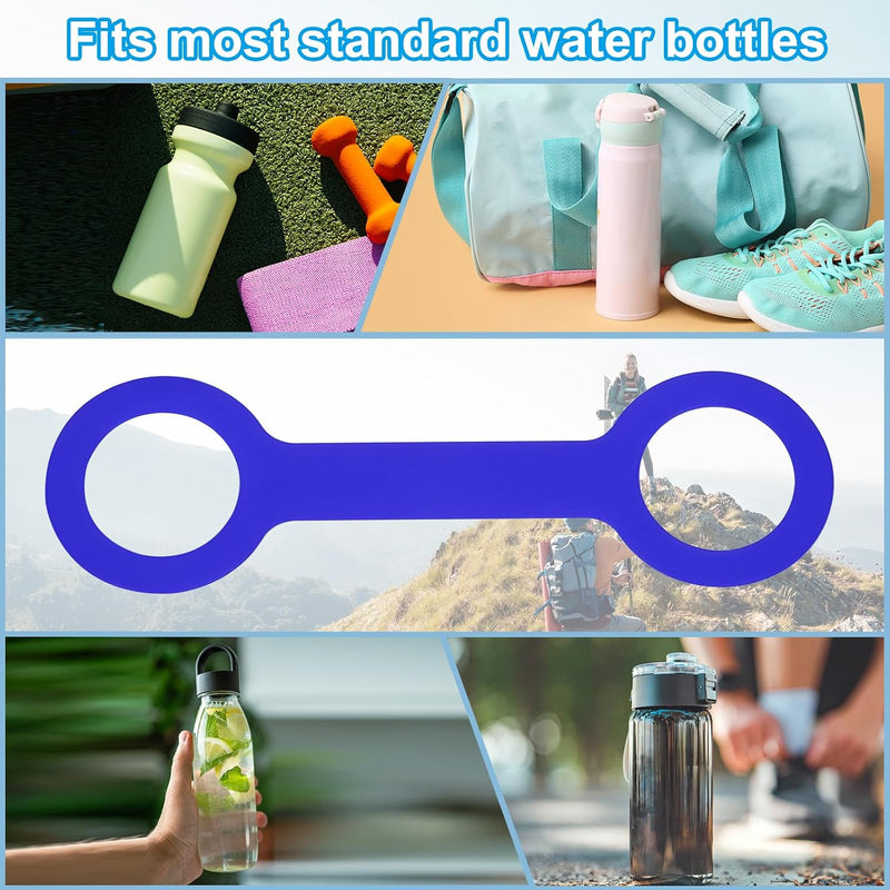 Laden Sie das Bild in Galerie -Viewer, Siliconen waterfles draaggreep (2 stuks) - Antislip fleshouder riem - Fles draagriem 500-1000 ml
