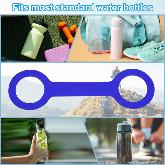 Siliconen waterfles draaggreep (2 stuks) - Antislip fleshouder riem - Fles draagriem 500-1000 ml