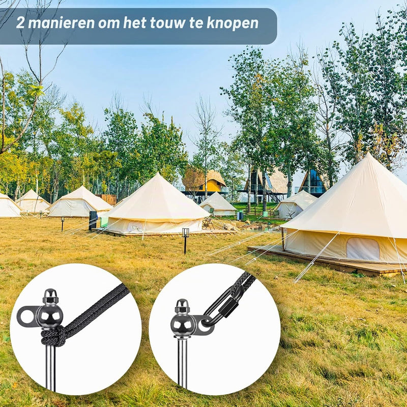 Laden Sie das Bild in Galerie -Viewer, Grondankers 4 stuks 30 cm heavy duty met booradapter – trampoline ankers – stormankers
