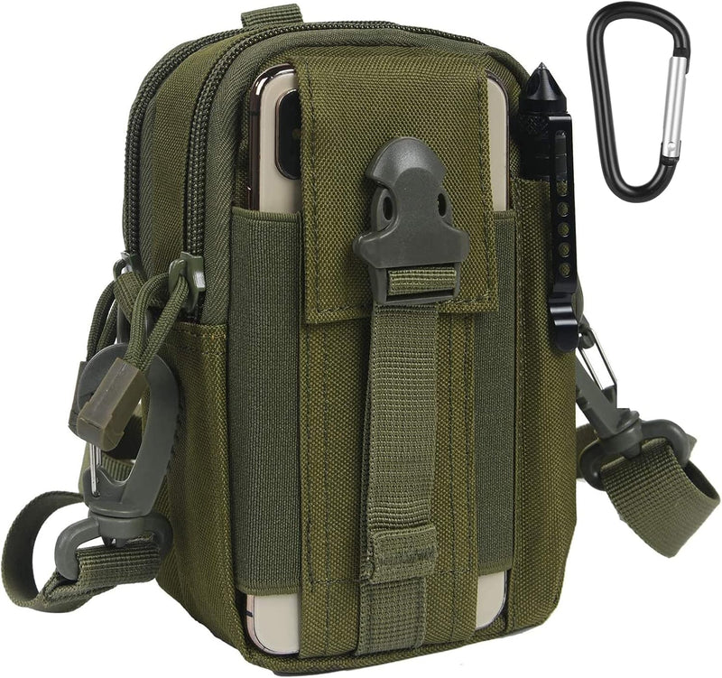 Laad afbeelding in Galerijviewer, flintronic Tactische Heuptassen, Molle EDC Pouch, Outdoor Heuptas+Haak, Utility Gadget Riemtas met Mobiele Telefoon Holster voor Sport, Wandelen, Kamperen, Reizen-Zwart
