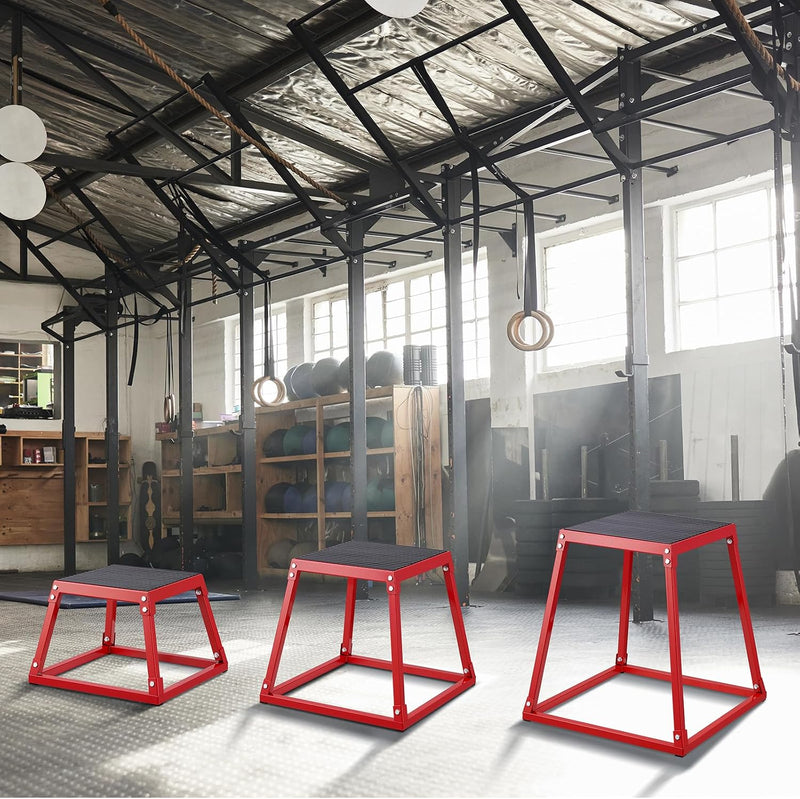 Chargez l'image dans la visionneuse de la galerie, Plyo box set met meerdere hoogtes 30-76 cm en antislip platform – jump boxes – plyometrische training
