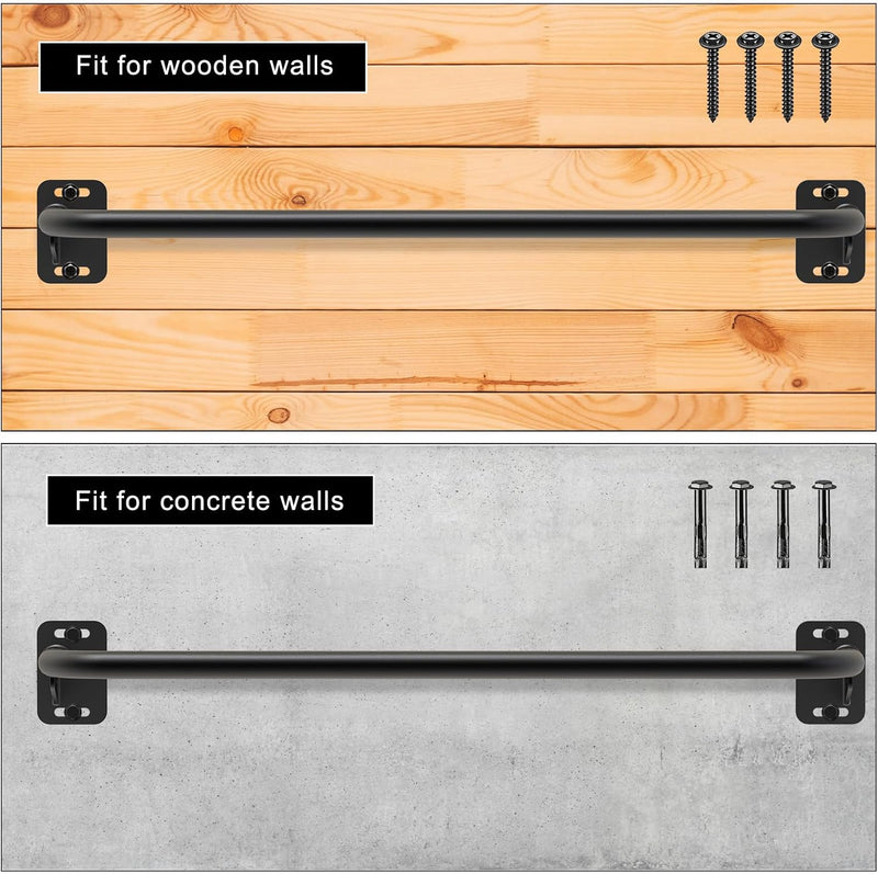 Laden Sie das Bild in Galerie -Viewer, Optrekstang 95 cm voor wand plafond en balk tot 227 kg – pull-up bar – krachttraining
