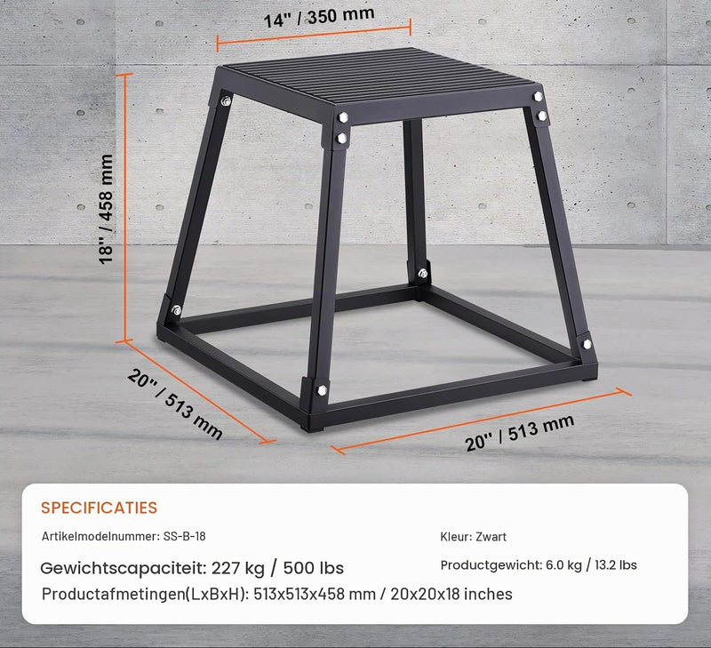 Załaduj obraz do przeglądarki galerii, Plyo box set 3 stuks 30 46 en 61 cm van staal tot 227 kg – jump box – plyometrische training
