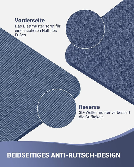 Good Nite Yogamat, Gymnastiek, Pilates Oefenmat voor vrouwen, antislip, dik 6 mm met draagriem, Tpe, 183 x 61 x 0,6 cm