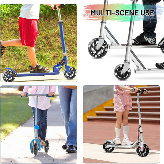 DBREAKS Lichtgevende stuntstep, wielen met ledverlichting, 100 mm, ABEC, 9 kogellagers, hardheid 88A, geschikt voor alle scooters (zwart)