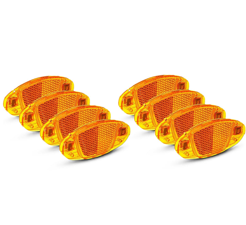 Load image into Gallery viewer, Spaakreflectoren fiets 4 stuks met 360° reflectie – fietsreflectoren – kattenogen
