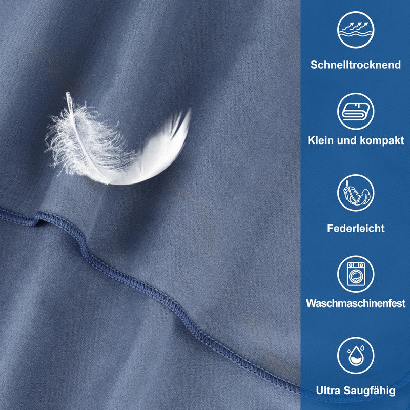 Load image into Gallery viewer, Fitnesshanddoek Microvezel 120x50 cm Sneldrogend met Ritsvak – Sporthanddoek – Reishanddoek

