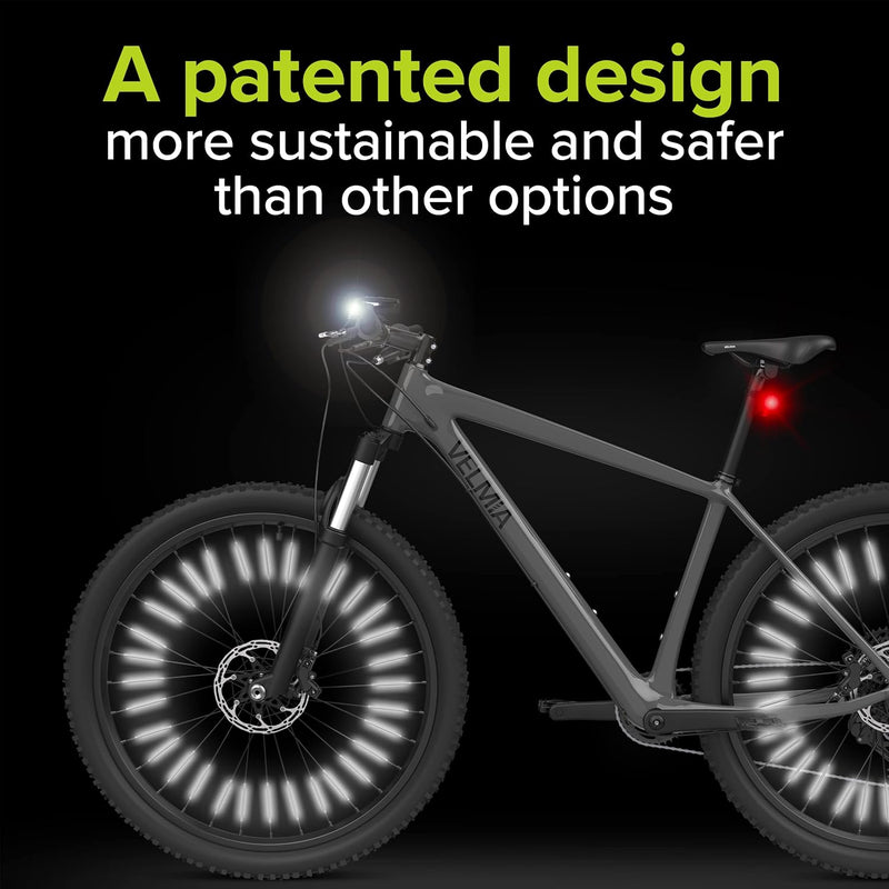 Laad afbeelding in Galerijviewer, Spaakreflectoren set voor fiets met 360° zichtbaarheid en kliksysteem – fietsreflectoren – spaakreflectoren
