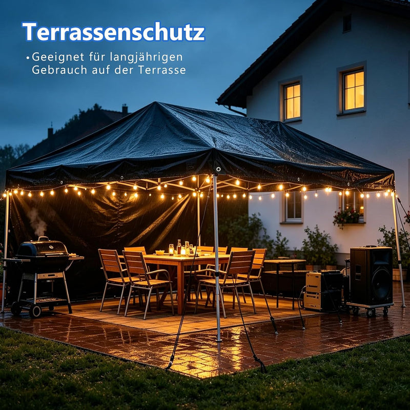 Load image into Gallery viewer, Waterdicht afdekzeil 2 x 5 meter 180 g/m² met versterkte randen – dekzeil – beschermzeil
