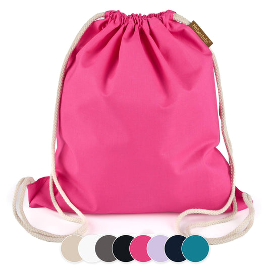 Katoenen gymtas naturel met trekkoord 140 g/m² – sporttas – rugzak